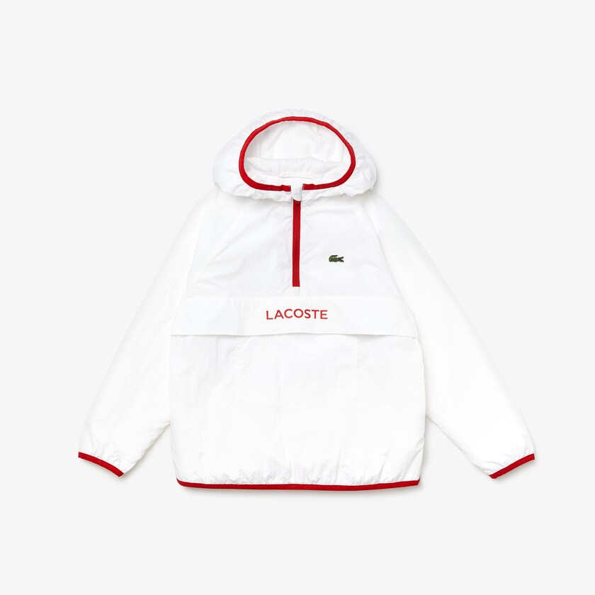Casacos Lacoste Criança Branco Vermelhas SPORT Lightweight KJ6-36823Y2
