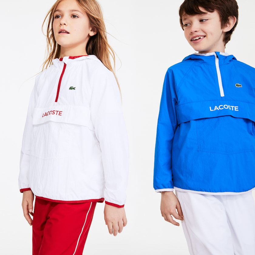 Casacos Lacoste Criança Branco Vermelhas SPORT Lightweight KJ6-36823Y2