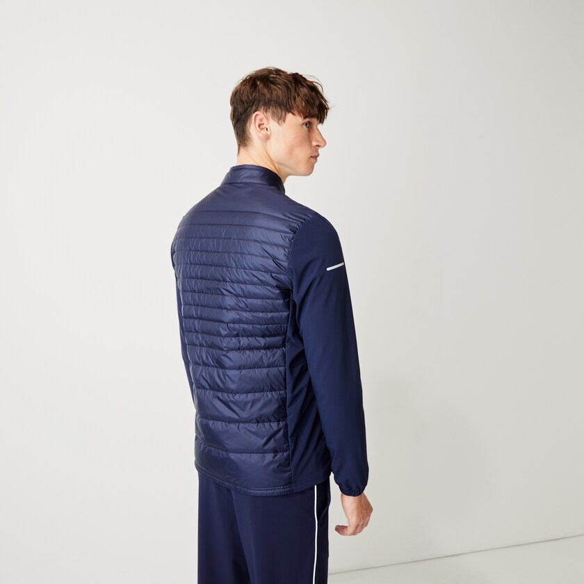 Casacos Lacoste Masculino Azul Marinho Azuis SPORT Lightweight Water-Resistant Quilted Golf IL1-75567A4