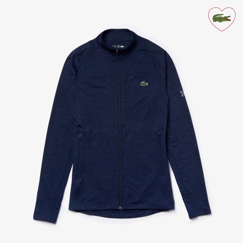 Casacos Lacoste Masculino Azul Marinho Azuis SPORT Novak Djokovic Stretch Zippered CS1-11831F3