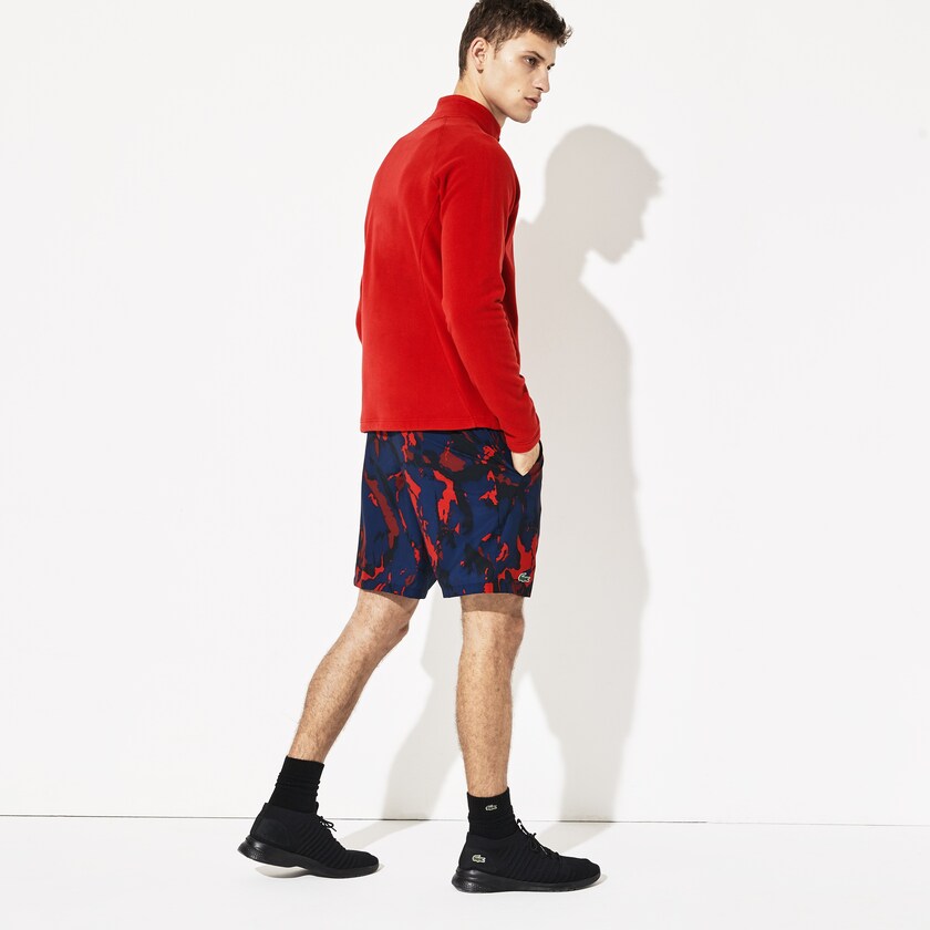Casacos Lacoste Masculino Vermelhas Azul Marinho Azuis SPORT Novak Djokovic Tech Fleece MH2-40424L7
