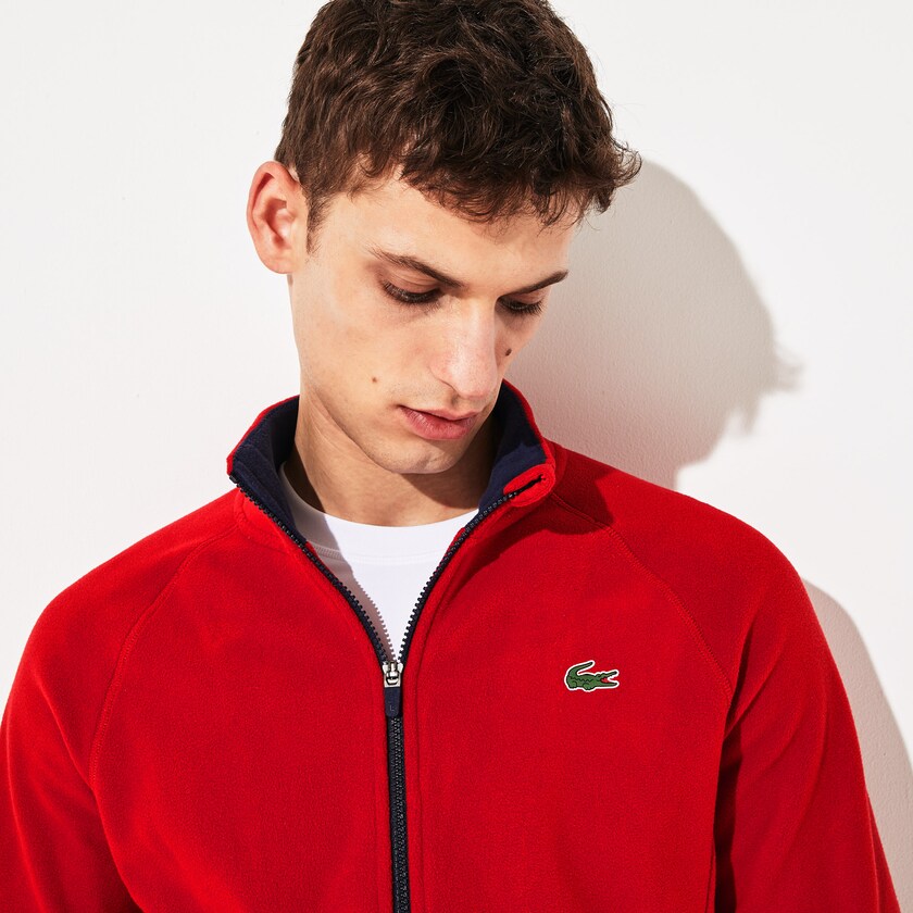 Casacos Lacoste Masculino Vermelhas Azul Marinho Azuis SPORT Novak Djokovic Tech Fleece MH2-40424L7