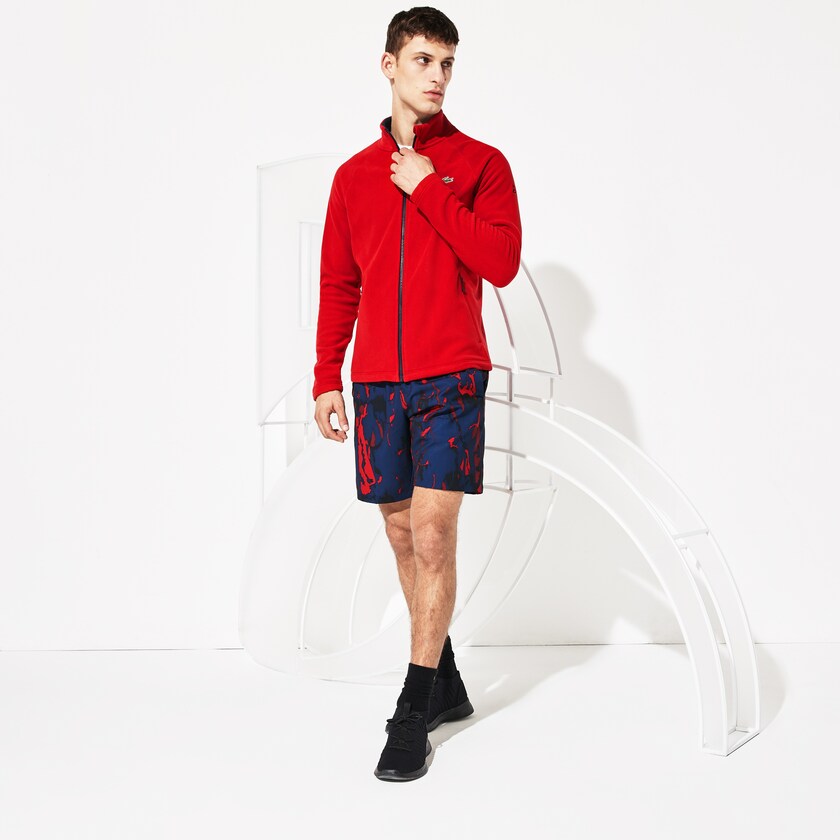 Casacos Lacoste Masculino Vermelhas Azul Marinho Azuis SPORT Novak Djokovic Tech Fleece MH2-40424L7