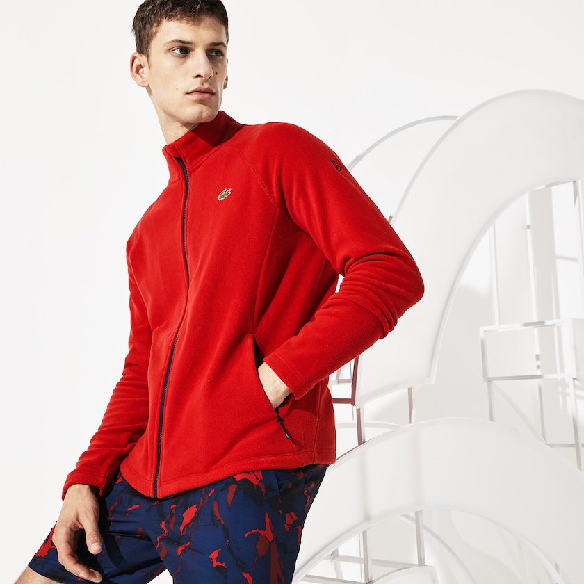 Casacos Lacoste Masculino Vermelhas Azul Marinho Azuis SPORT Novak Djokovic Tech Fleece MH2-40424L7