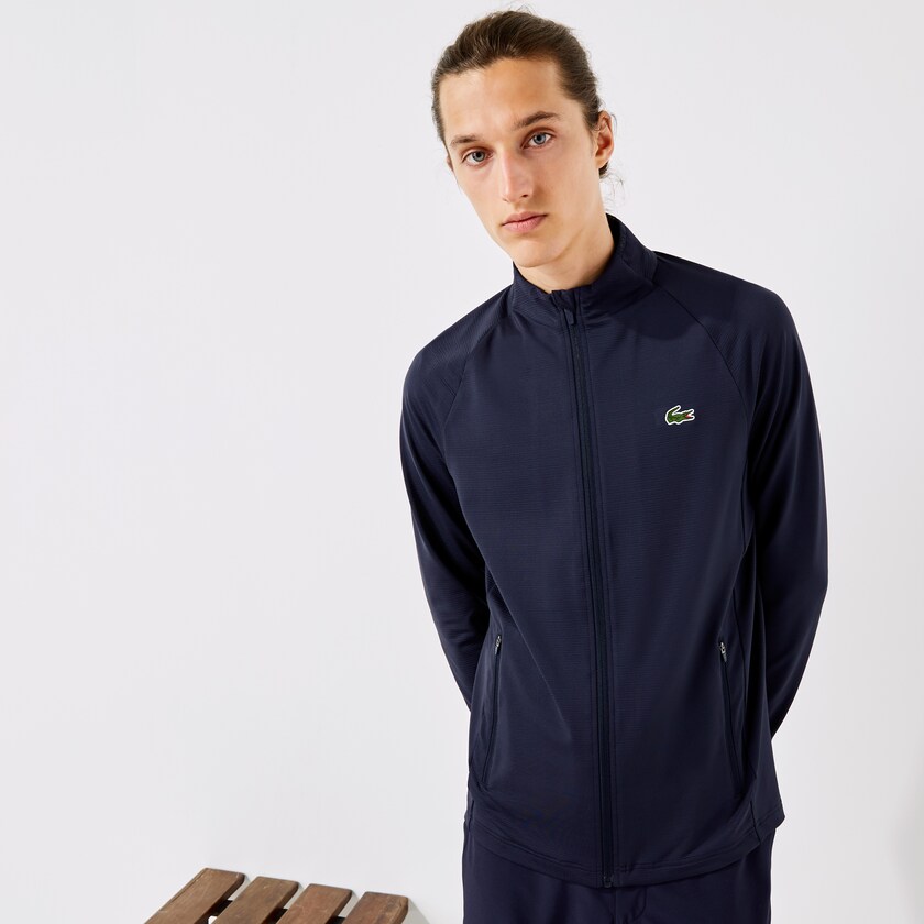 Casacos Lacoste Masculino Azul Marinho Azuis SPORT Stretch Ergonomic Zippered Golf EG3-03250N5
