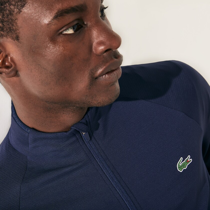 Casacos Lacoste Masculino Azul Marinho Azuis SPORT Stretch Ergonomic Zippered Golf EG3-03250N5