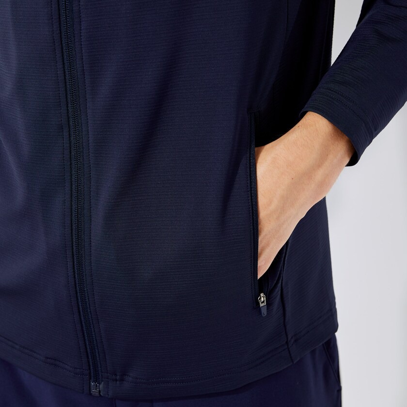 Casacos Lacoste Masculino Azul Marinho Azuis SPORT Stretch Ergonomic Zippered Golf EG3-03250N5