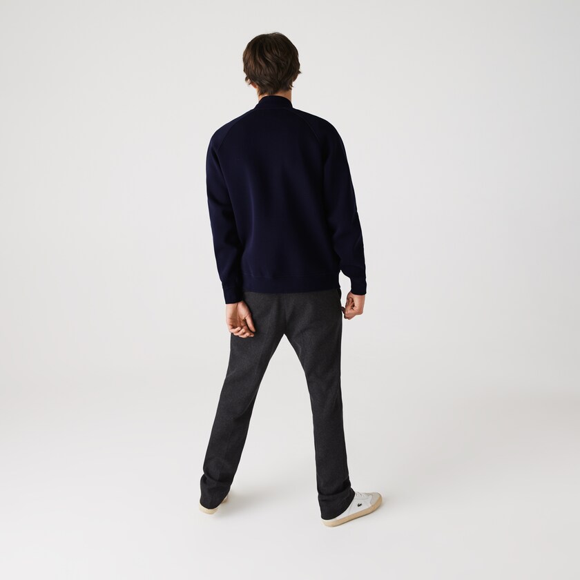 Casacos Lacoste Masculino Azul Marinho Azuis Azuis Stand-Up Collar Reversible Zippered GT4-12561T5