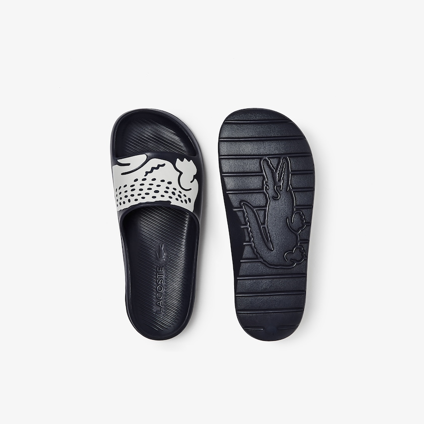 Chinelos Lacoste Masculino Azul Marinho Branco Croco 2.0 Synthetic IF4-28152S5
