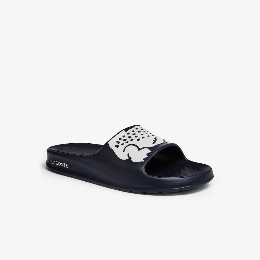 Chinelos Lacoste Masculino Azul Marinho Branco Croco 2.0 Synthetic IF4-28152S5