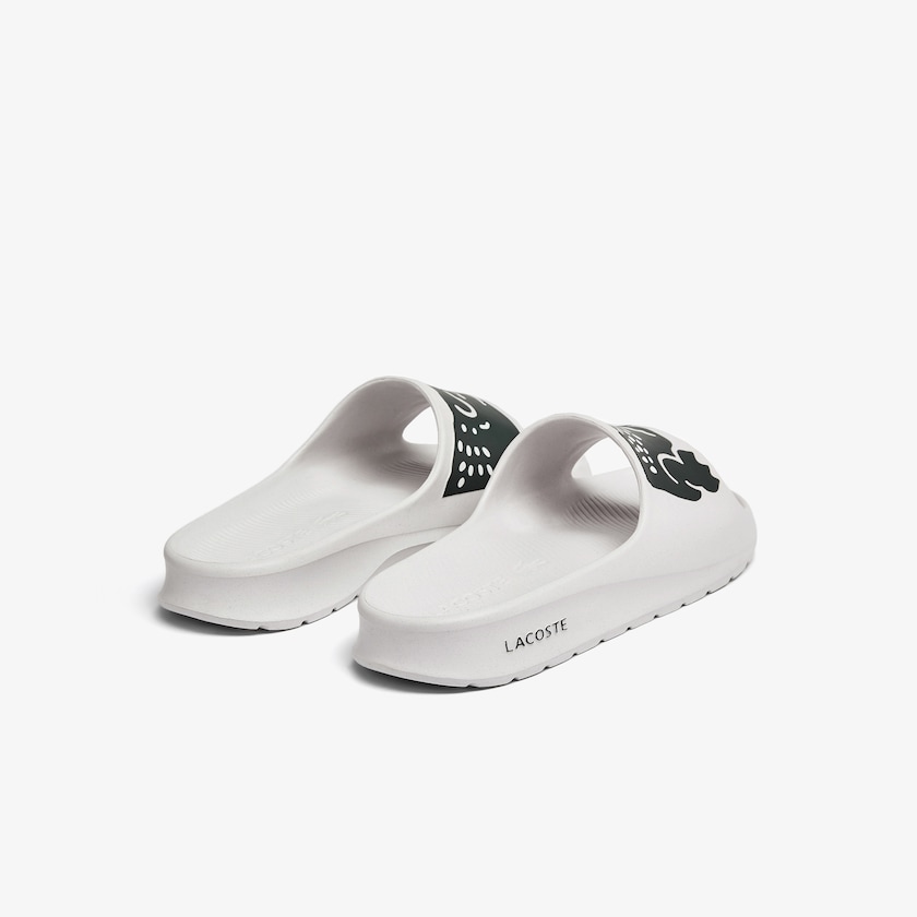 Chinelos Lacoste Masculino Branco Verdes Escuro Croco 2.0 Synthetic PC8-84248F4