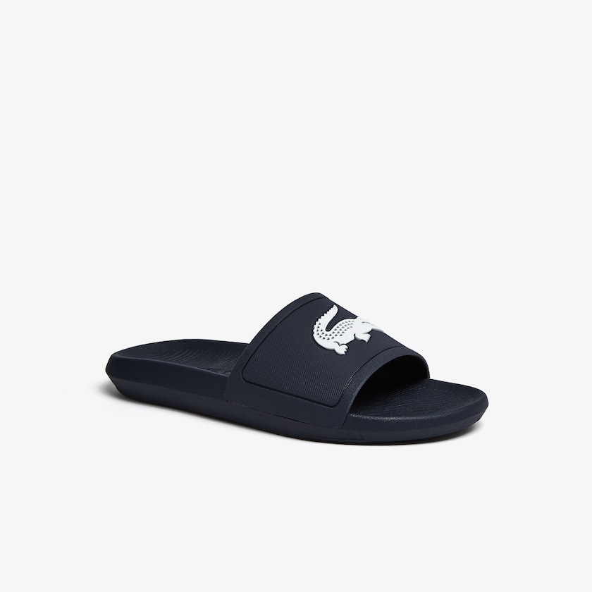 Chinelos Lacoste Masculino Azul Marinho Branco Croco Synthetic JJ4-66206G3