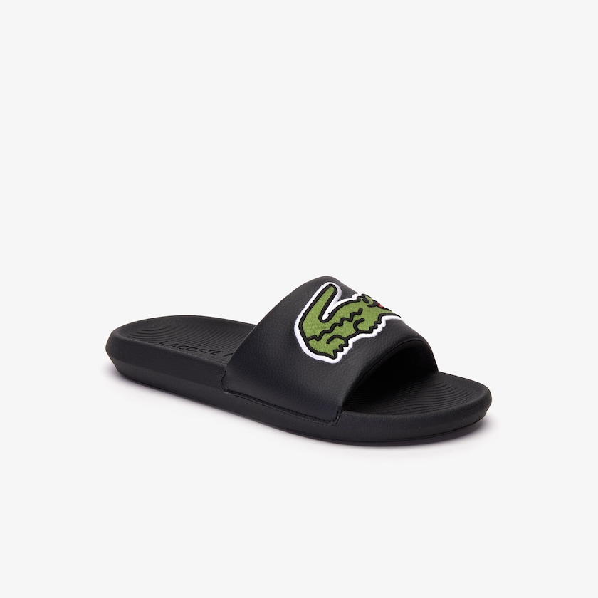 Chinelos Lacoste Masculino Pretas Croco Synthetic YV8-25092T3