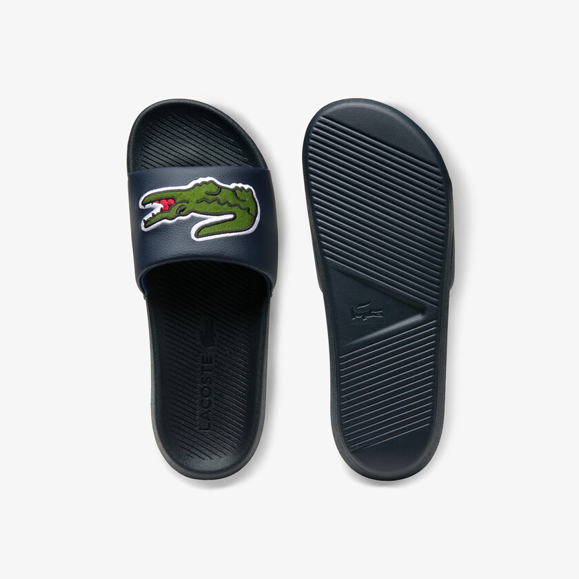 Chinelos Lacoste Masculino Azul Marinho Croco Synthetic and PU SM1-68296N4