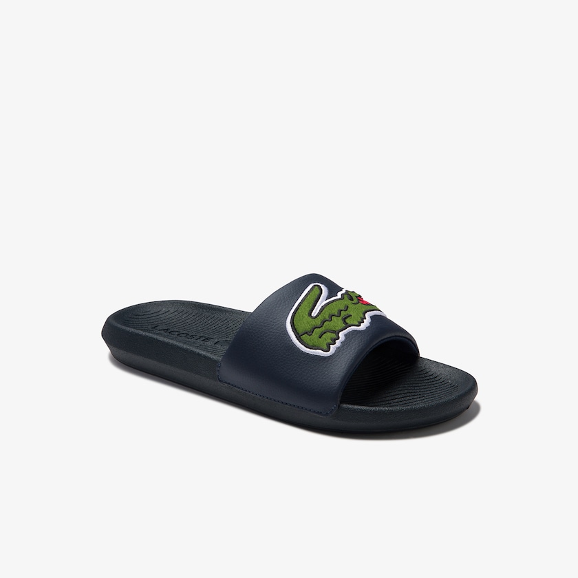 Chinelos Lacoste Masculino Azul Marinho Croco Synthetic and PU SM1-68296N4