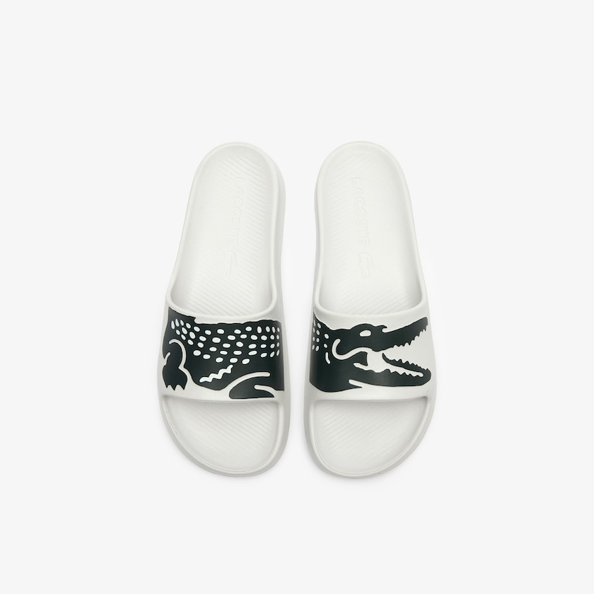 Chinelos Lacoste Masculino Branco Verdes x Ricky Regal Synthetic Crocodile LK6-01150V5