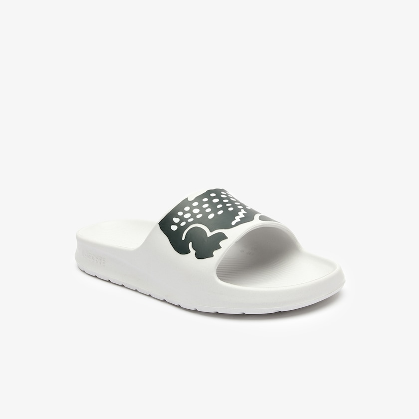 Chinelos Lacoste Masculino Branco Verdes x Ricky Regal Synthetic Crocodile LK6-01150V5
