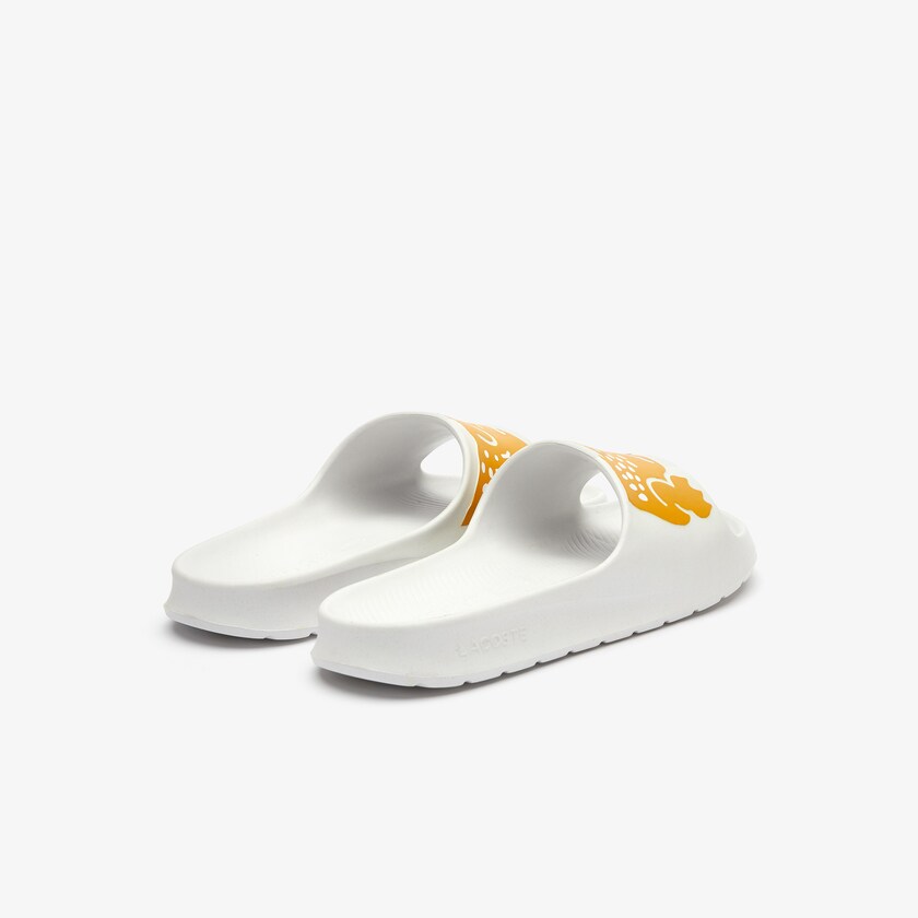 Chinelos Lacoste Masculino Branco Amarelas x Ricky Regal Synthetic Crocodile AF5-75157M6