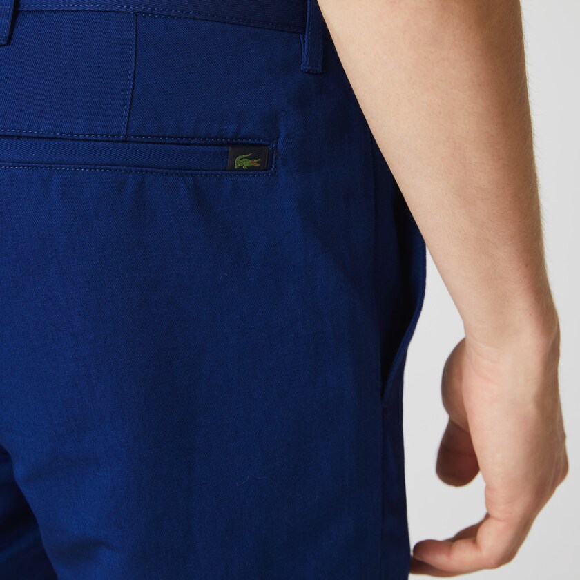 Calças Chino Lacoste Masculino Azul Marinho Azuis Cotton-Linen DC4-91919V6