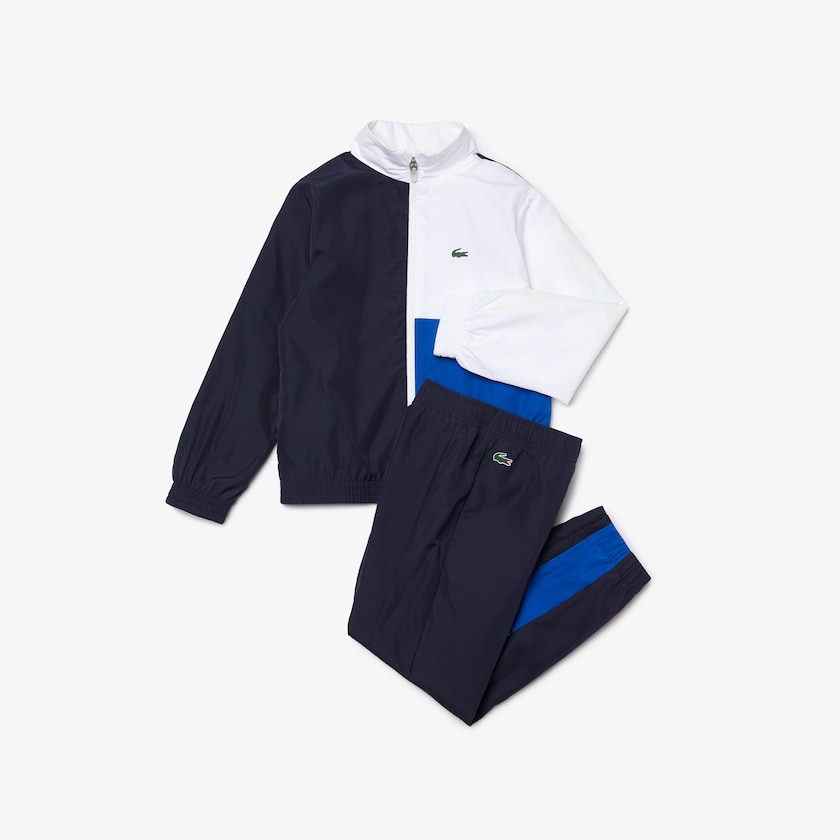 Fatos De Treino Lacoste Criança Azul Marinho Azuis Branco Azuis SPORT Colorblock RN4-90089C2