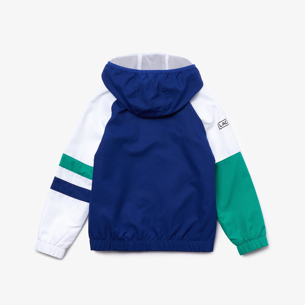 Fatos De Treino Lacoste Criança Azuis Branco Verdes Pretas SPORT Hooded QZ1-52935J9