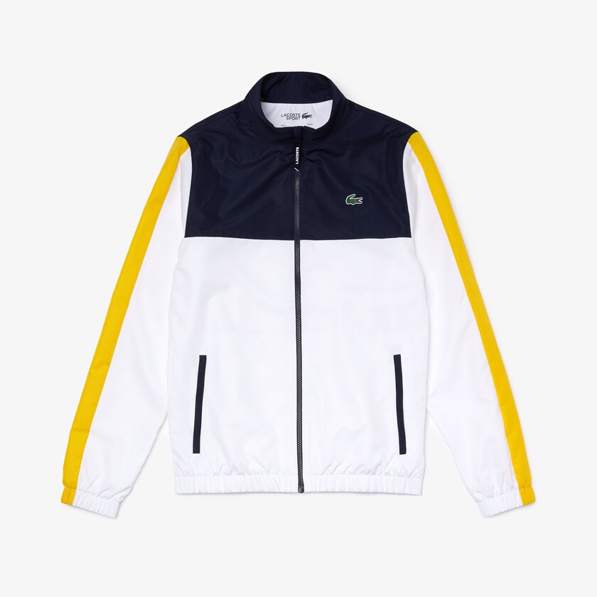 Fatos De Treino Lacoste Masculino Azul Marinho Azuis Branco Amarelas SPORT Lightweight Colorblock FT6-64726H1
