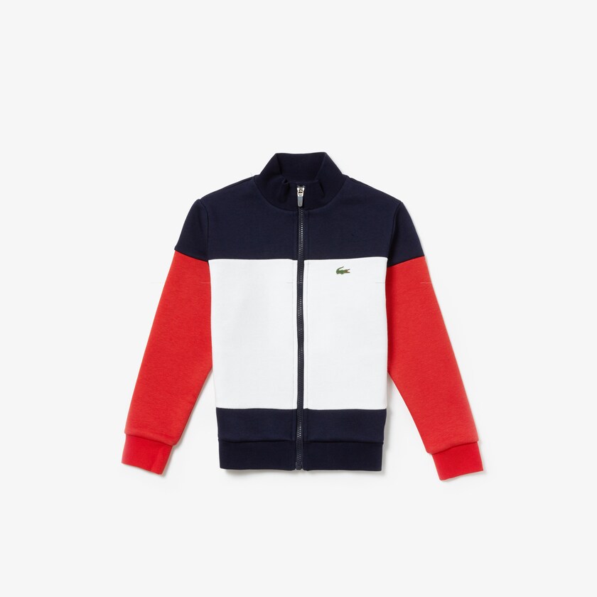 Fatos De Treino Lacoste Criança Azul Marinho Azuis Branco Vermelhas SPORT Tennis PE5-97649R1