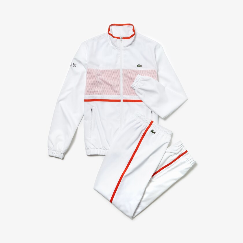 Fatos De Treino Lacoste Masculino Branco Vermelhas Azul Marinho Azuis SPORT Tennis WX8-99259K2