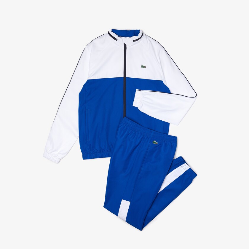 Fatos De Treino Lacoste Masculino Azuis Branco Azul Marinho Azuis SPORT Two-Tone Tennis LK7-35973B5