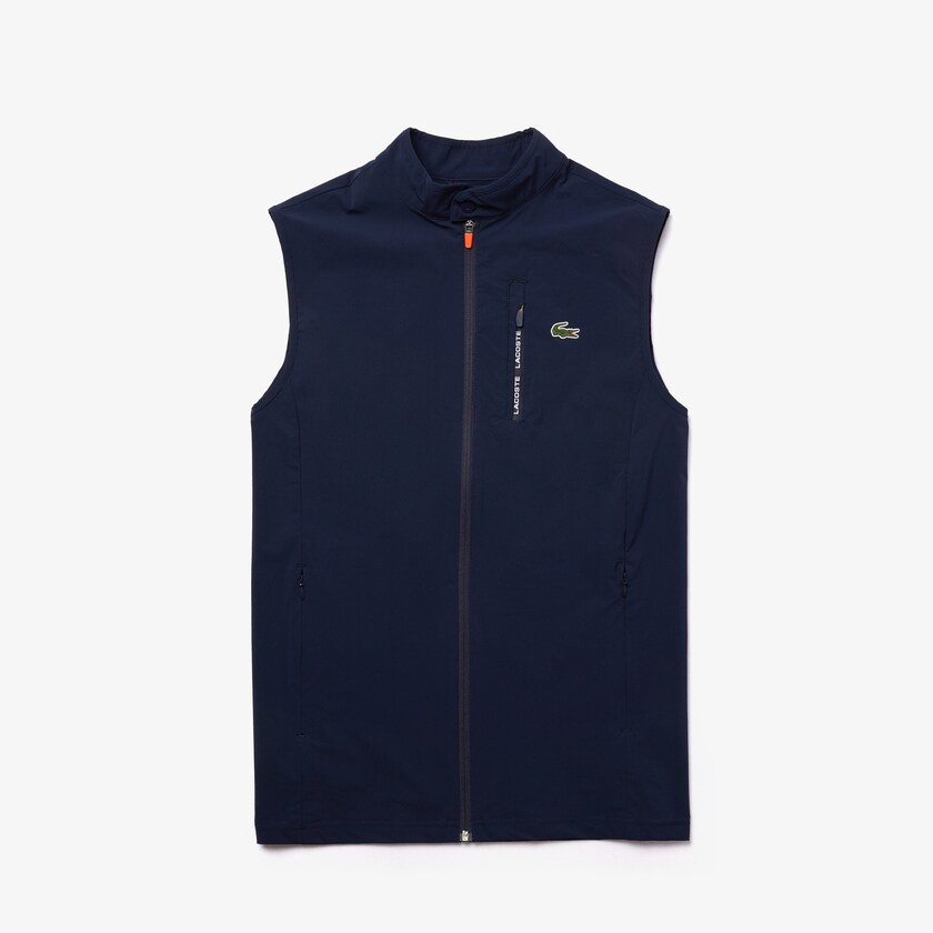 Colete De Golfe Lacoste Masculino Azul Marinho Azuis Vermelhas SPORT Lightweight Water-Resistant MZ8-13471W5