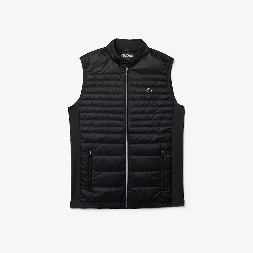 Colete De Golfe Lacoste Masculino Pretas SPORT Lightweight Water-Resistant Quilted NC0-56515U3