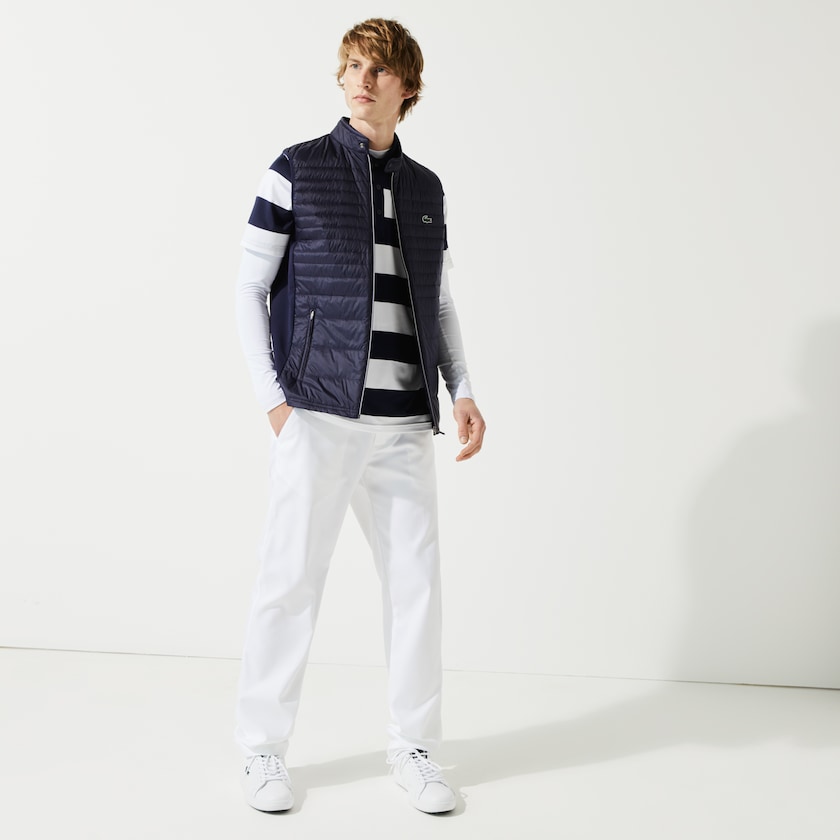 Colete De Golfe Lacoste Masculino Azul Marinho Azuis SPORT Lightweight Water-Resistant Quilted EV2-85738L6