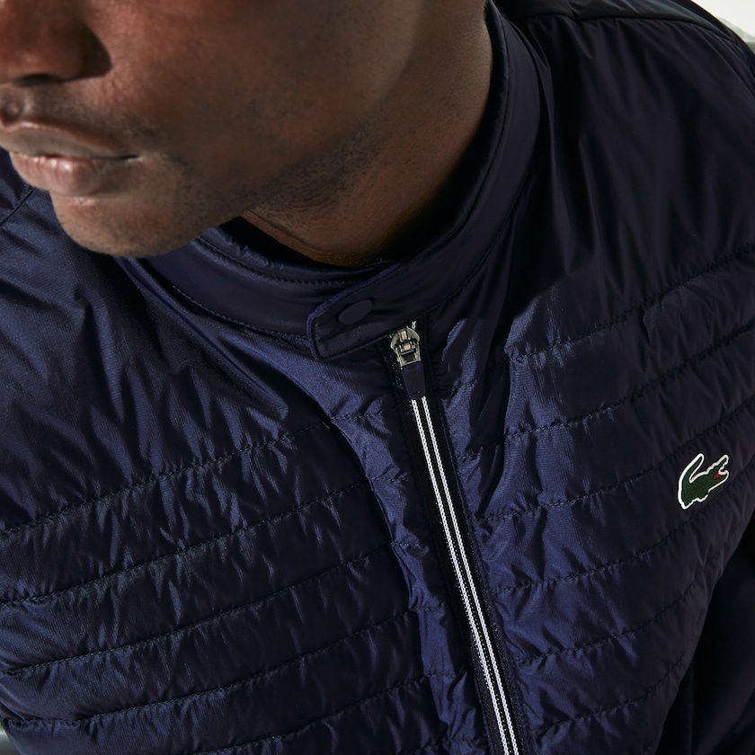 Colete De Golfe Lacoste Masculino Azul Marinho Azuis SPORT Lightweight Water-Resistant Quilted EV2-85738L6
