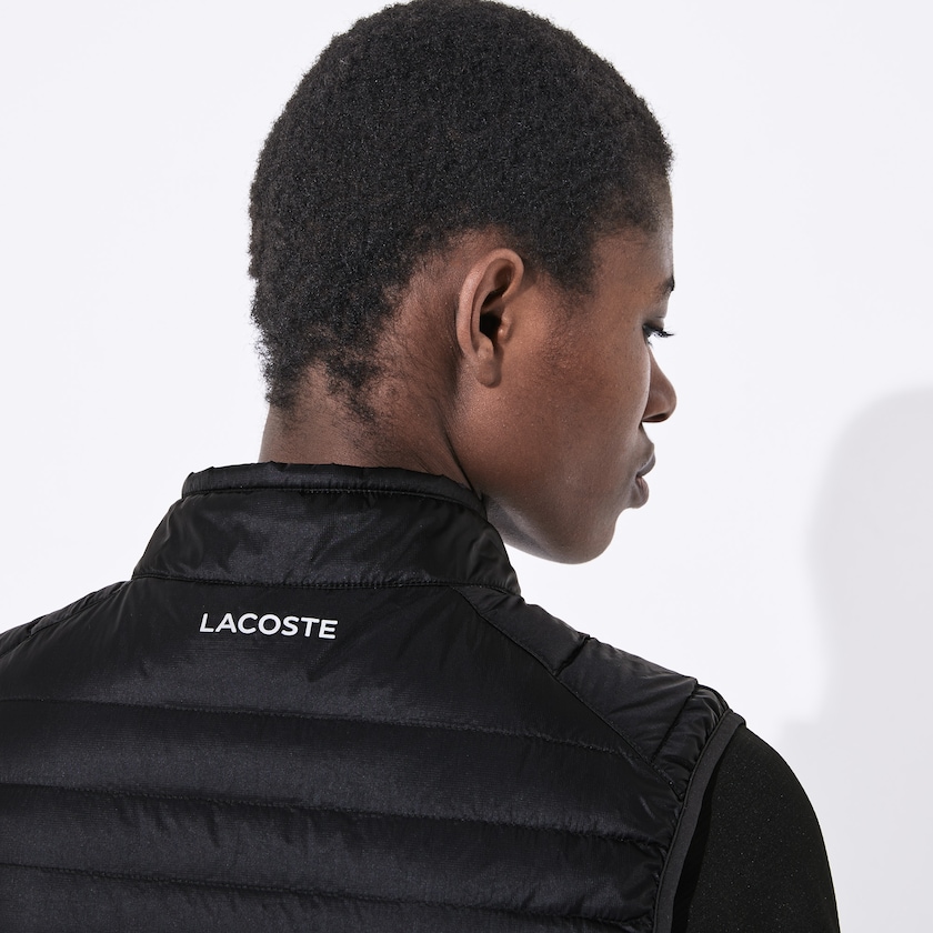 Colete De Golfe Lacoste Feminino Pretas SPORT Water-Resistant Quilted Technical OS8-04190S3