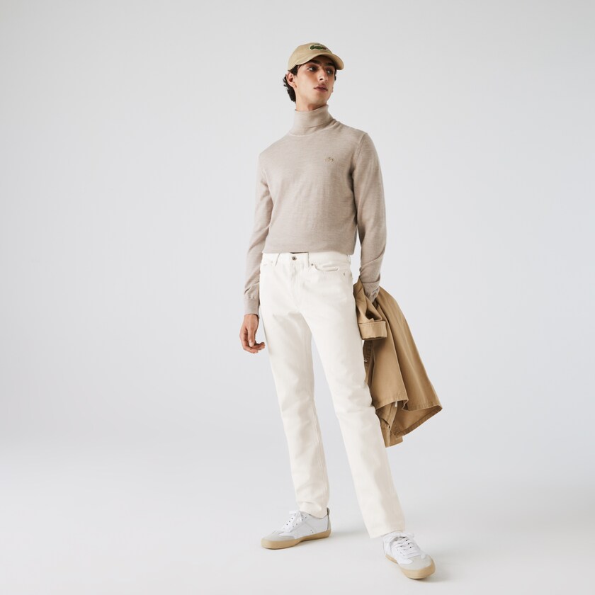 Jeans Lacoste Masculino Branco Slim-Fit Colored YY1-27472J0