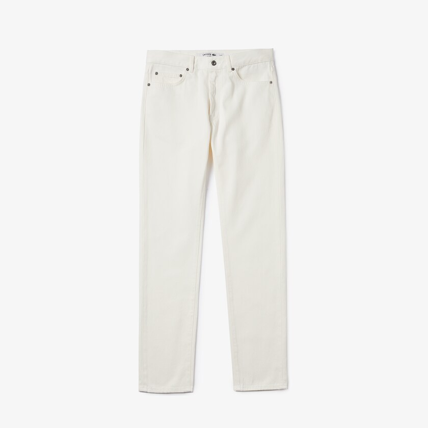 Jeans Lacoste Masculino Branco Slim-Fit Colored YY1-27472J0