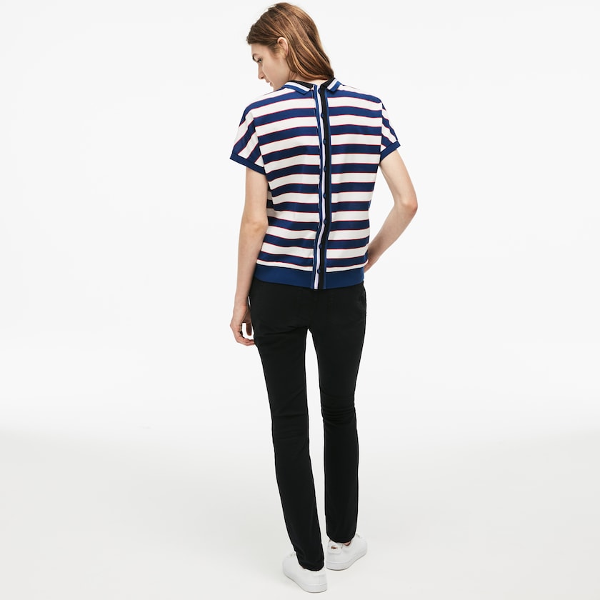 Jeans Lacoste Feminino Pretas Slim Fit Stretch Cotton Denim DO7-36683F3