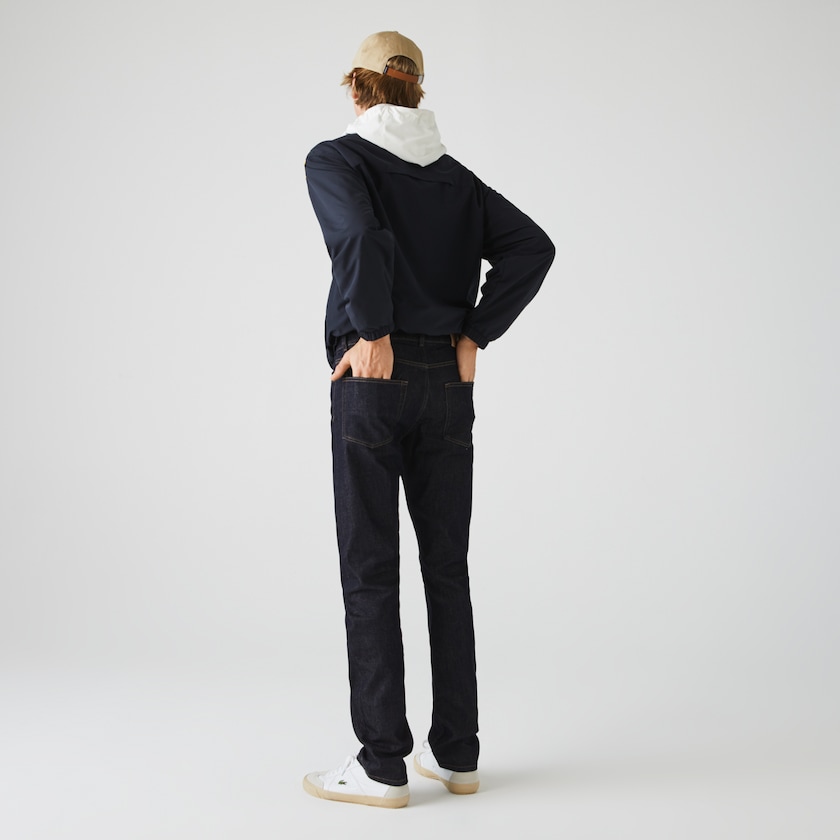 Jeans Lacoste Masculino Azuis Slim Fit Stretch Denim 5-Pocket LQ6-44514J7