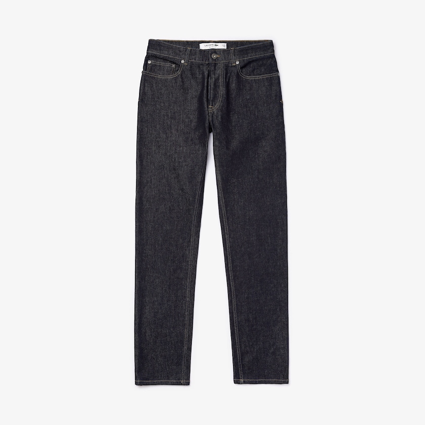 Jeans Lacoste Masculino Azuis Slim Fit Stretch Denim 5-Pocket LQ6-44514J7