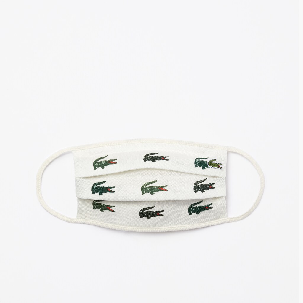 Máscaras Lacoste Masculino Verdes Branco L.12.12 Pack of 3 Face in Cotton DB1-31563P1