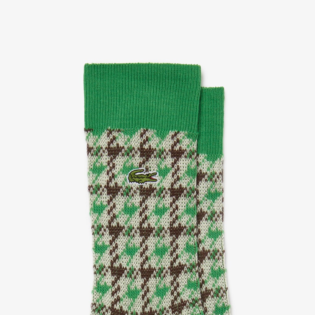 Meias Lacoste Masculino Bege Verdes Marrom Bege Two-Pack BI3-21532L5