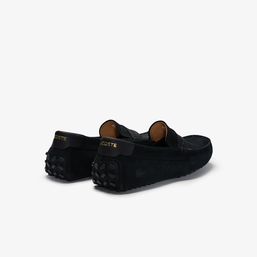 Mocassins Lacoste Masculino Pretas Pretas Concours Nautic Suede DJ5-12811F3