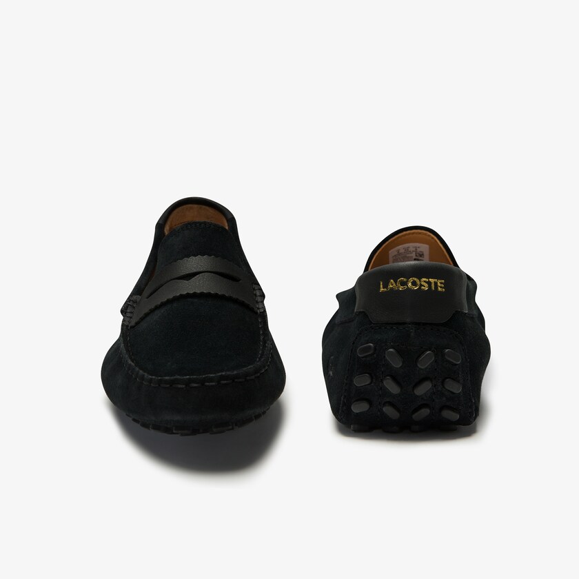 Mocassins Lacoste Masculino Pretas Pretas Concours Nautic Suede DJ5-12811F3
