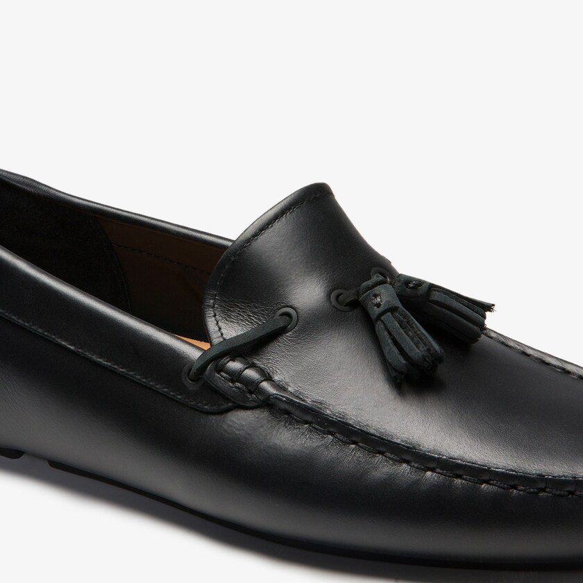 Mocassins Lacoste Masculino Pretas Marrom Dress Piloter Tassel QO6-19791A6