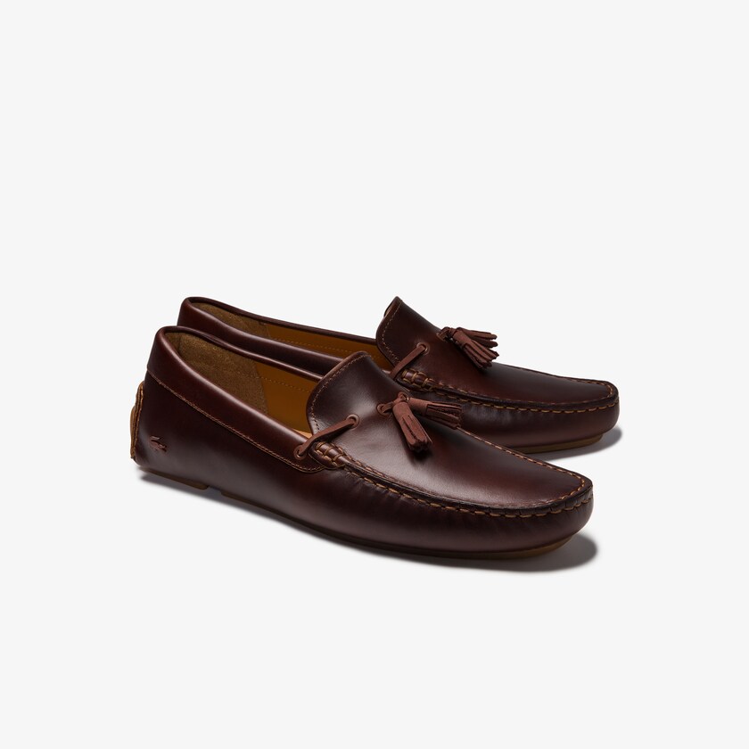 Mocassins Lacoste Masculino Marrom Marrom Dress Piloter Tassel PB8-42844V1