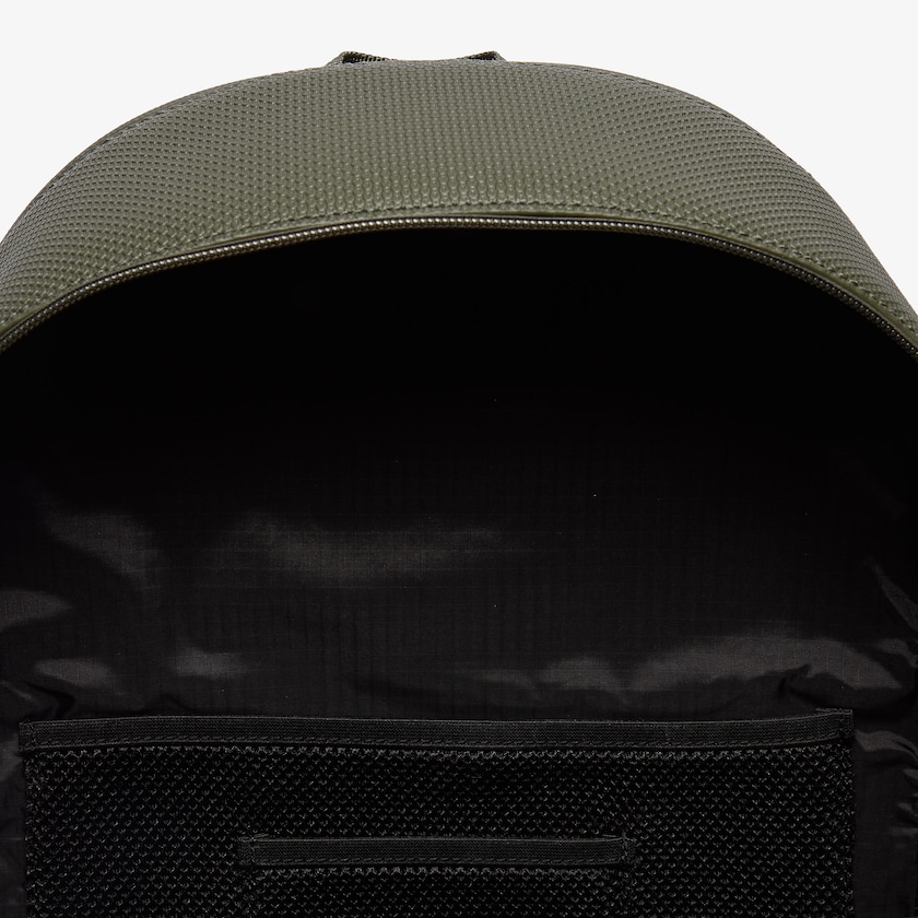 Mochilas Lacoste Masculino Verde Oliva Chantaco Graphic Piqué Leather ZT0-61726L0