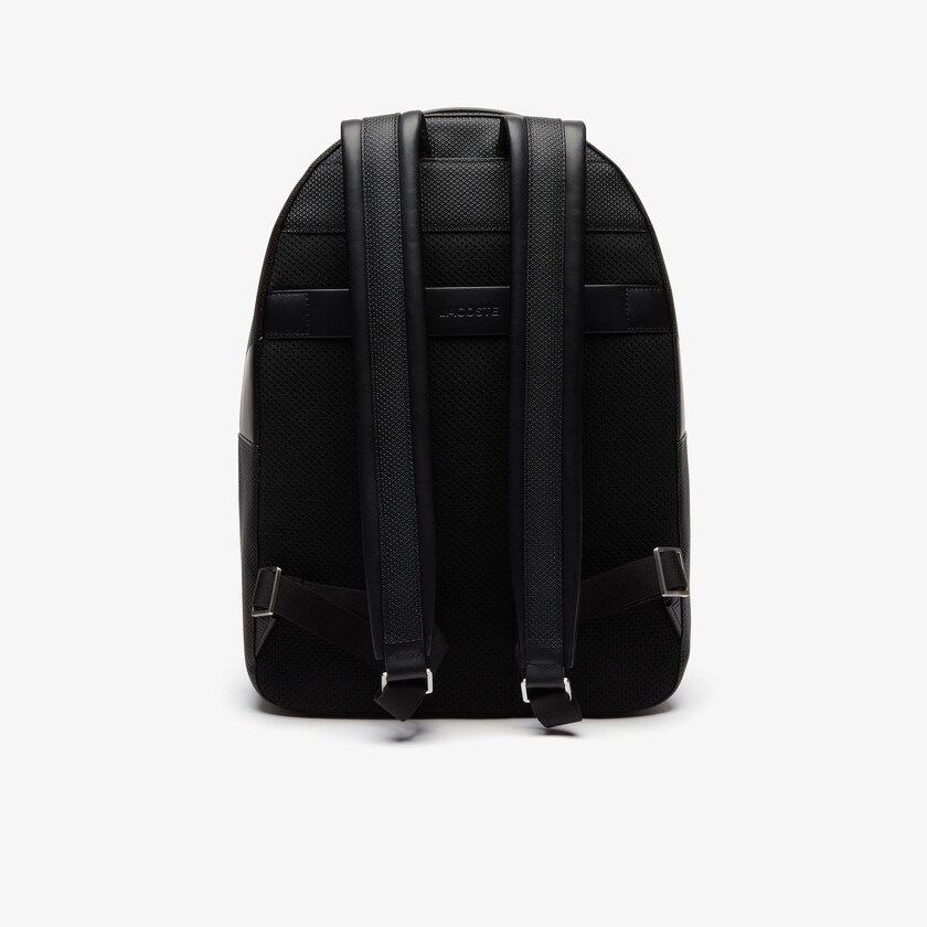 Mochilas Lacoste Masculino Pretas Chantaco Soft Leather Zip AX5-41134J1