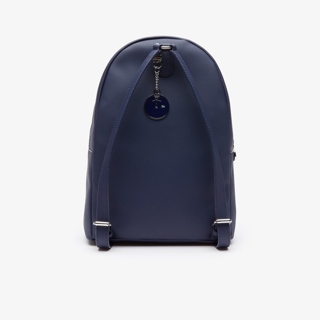 Mochilas Lacoste Feminino Azul Marinho Daily Classic Coated Piqué Canvas BQ2-20712T0