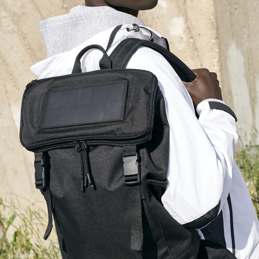 Mochilas Lacoste Masculino Pretas Infini-T Solar Charger QD7-06770V6