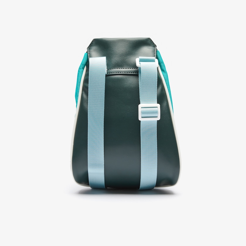 Mochilas Lacoste Feminino Verdes Escuro LCST Badge Small Colorblock KH0-86718X2